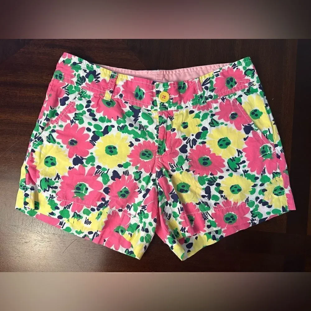 Lilly Pulitzer Doodlebug Daisy Shorts - Size 2